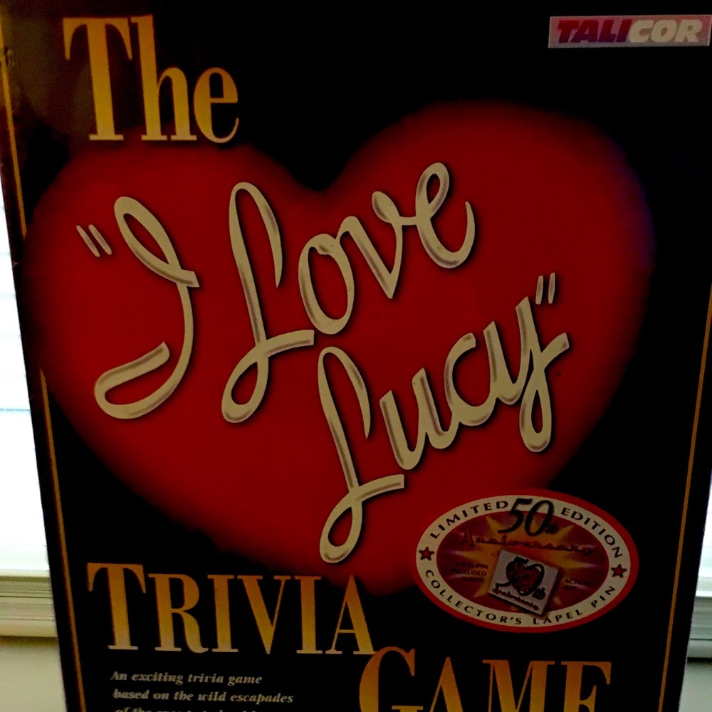 THE I Love Lucy Trivia Game Limited Edition 50th Anniversary Collector’s Lapel